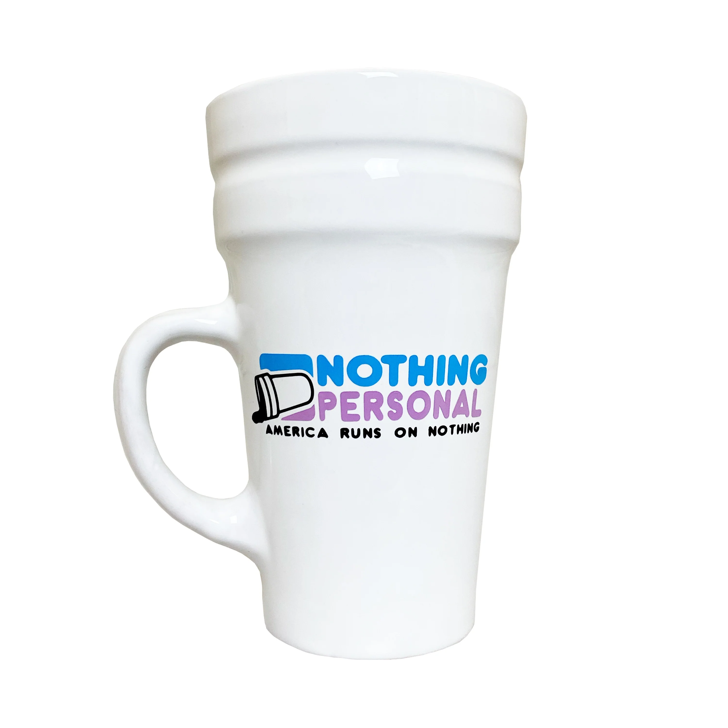 AMERICA RUNS ON NOTHING DOUBLE CUP MUG - Image 2