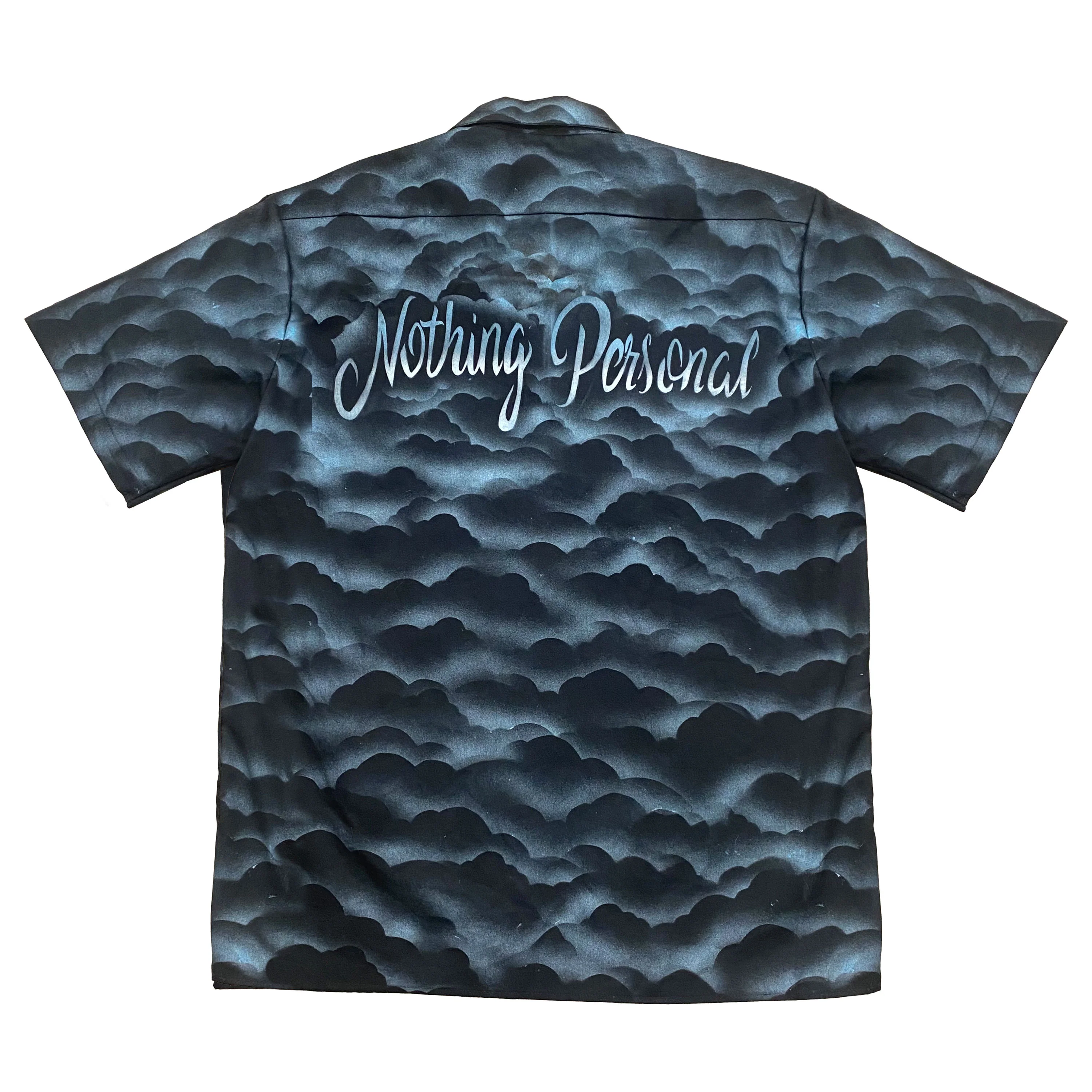 NP SKIES BUTTON UP SHIRT - BLACK - Image 2